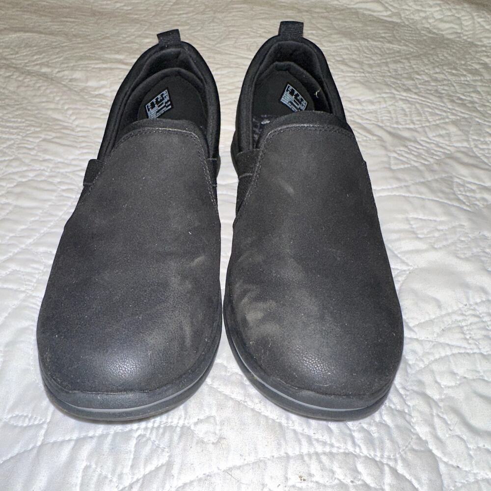 Clarks Cloudsteppers Shoes Womens 7M Breeze Bali Loafer Black Leather 26168954